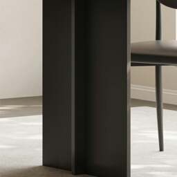 Rackhams Hasegawa Dining Table, Sintered Stone With Black Legs - 140 x 80cm - NO Chair - thumbnail 4