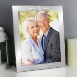 Rackhams Personalised Always & Forever 10x8 Silver Photo Frame - thumbnail 2