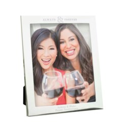 Rackhams Personalised Always & Forever 10x8 Silver Photo Frame