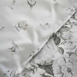 Rackhams Elinda Floral Reversible Duvet Cover Set - Grey - King - thumbnail 4