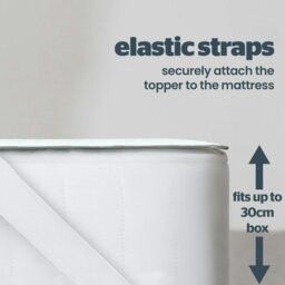 Rackhams Thermal Self Heating Mattress Topper - White - Super King - thumbnail 4