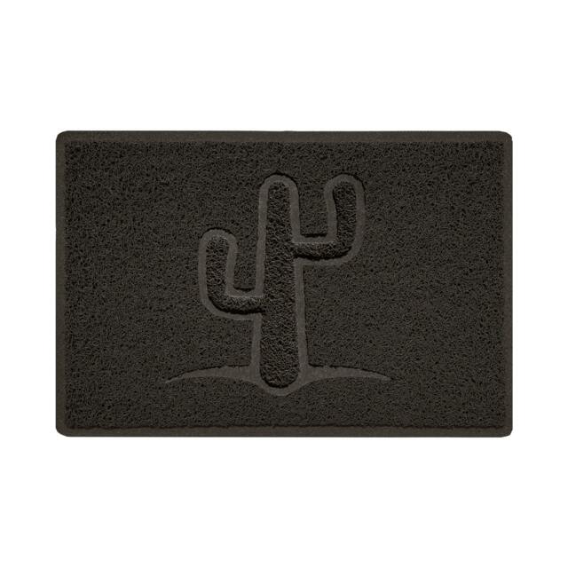 Rackhams Embossed Spaghetti Outdoor Doormat - Brown - 60cm x 40cm - Cactus - image 1