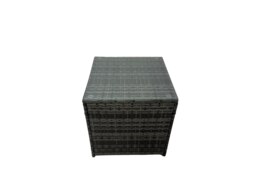 Rackhams Outdoor Rattan Oblong Coffee Table Corner Sofa Sets Garden Furniture Set with 2 Chairs 2 Small Stools Side Table Dark Grey Mixed - thumbnail 3