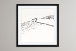 Rackhams The White Road - Framed Print 20 x 20 inch - thumbnail 1