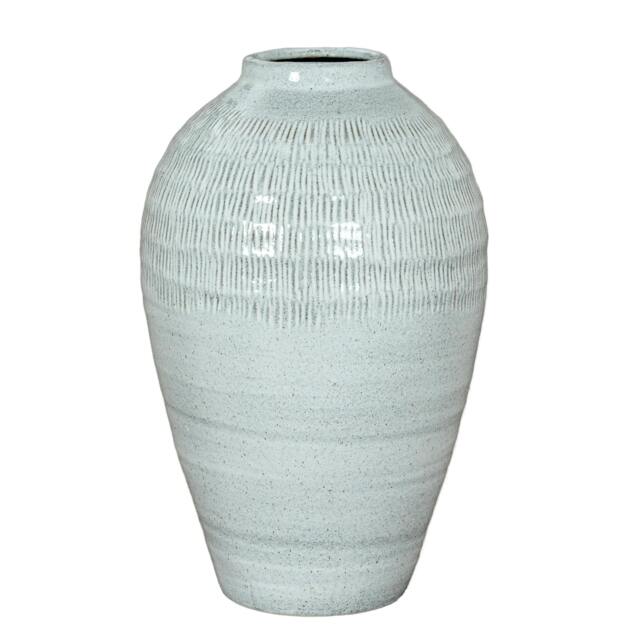 Rackhams Kemi Olpe Vase - White - 44cm x 27cm x 27cm - White - 100% Mixed - image 1