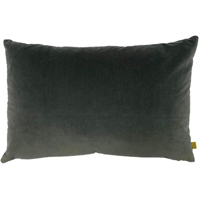 Rackhams Velvet Cushion Cover - Grey - One Size - Grey - 100% Polyester