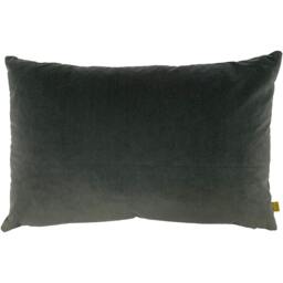 Rackhams Velvet Cushion Cover - Grey - One Size - Grey - 100% Polyester