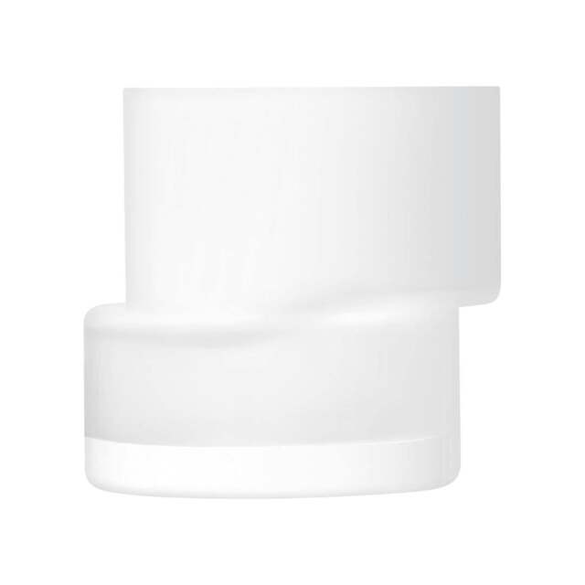 Rackhams LSA Chalk White Tier Lantern Vase 13.5cm - Glass - 1 - White - image 1