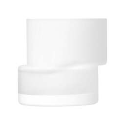 Rackhams LSA Chalk White Tier Lantern Vase 13.5cm - Glass - 1 - White - thumbnail 1