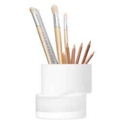 Rackhams LSA Chalk White Tier Lantern Vase 13.5cm - Glass - 1 - White - thumbnail 4