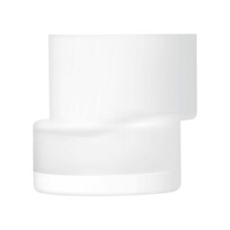 Rackhams LSA Chalk White Tier Lantern Vase 13.5cm - Glass - 1 - White - thumbnail 2