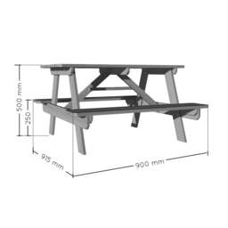 Rackhams Outdoor Childrens Picnic Table - thumbnail 2