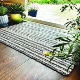Rackhams Candy Washable Mat Striped Design - 50X75 cm - thumbnail 6