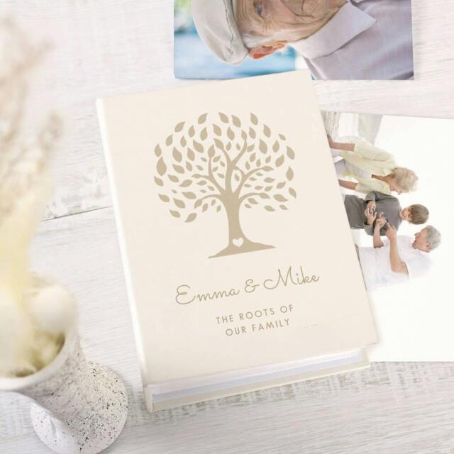 Rackhams Personalised Family Tree Photo Album With Sleeves - h16.7 x w12.5 x l5.7cm