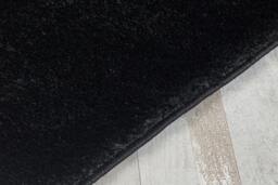 Rackhams Polyester Shaggy Rug - Black - 80cm x 150cm (2.6ft x 5ft) - thumbnail 2