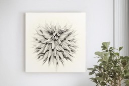 Rackhams Echoes of Dahlia - Framed Print 24 x 24 inch - thumbnail 2