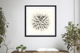 Rackhams Echoes of Dahlia - Framed Print 24 x 24 inch - thumbnail 1