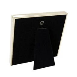 Rackhams Modern Shiny Gold Mr and Mrs Square Picture Frame with Double Diamante Rings - thumbnail 4