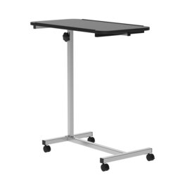 Rackhams C-Shaped Mobile Table Sofa Over Bed Side Nightstand w/ Casters - Brown - thumbnail 6