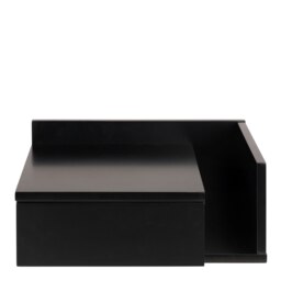 Rackhams Ashlan Bedside Table in Black - Black - Manufactured wood - 1 - thumbnail 2
