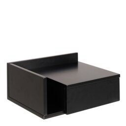Rackhams Ashlan Bedside Table in Black - Black - Manufactured wood - 1 - thumbnail 5
