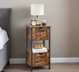 Rackhams Slim Bathroom Floor Cabinet with 2 Drawers and Open Shelf for Bathroom, Bedroom, or Living Room - thumbnail 4