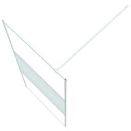 Rackhams Walk-in Shower Wall White 90x195 cm Clear ESG Glass - thumbnail 5