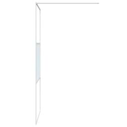 Rackhams Walk-in Shower Wall White 90x195 cm Clear ESG Glass - thumbnail 4