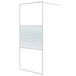 Rackhams Walk-in Shower Wall White 90x195 cm Clear ESG Glass - thumbnail 2