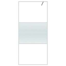 Rackhams Walk-in Shower Wall White 90x195 cm Clear ESG Glass - thumbnail 3
