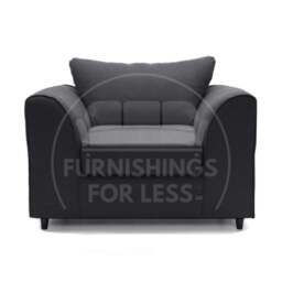 Rackhams Casper Chenille Fabric Armchair - Grey - thumbnail 3