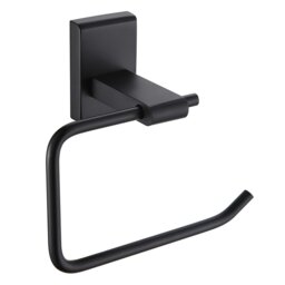 Rackhams Unity Black Stainless Steel Wall Mounted Toilet Roll Holder - thumbnail 1