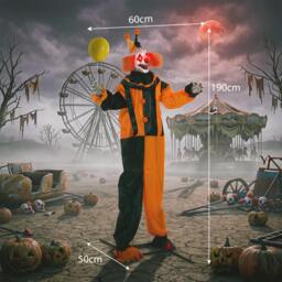 Rackhams 190 cm Life Size Animated Clown Halloween Decorations Outdoor Indoor - thumbnail 3