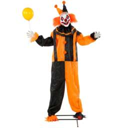 Rackhams 190 cm Life Size Animated Clown Halloween Decorations Outdoor Indoor - thumbnail 2