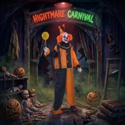 Rackhams 190 cm Life Size Animated Clown Halloween Decorations Outdoor Indoor
