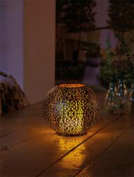 Rackhams Solar Coco Metal Flame Effect Table Light 2Pk - thumbnail 3
