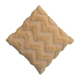 Rackhams Mustard Zig-zag Cushion Set of 2 - thumbnail 4