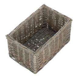 Rackhams Grey Wash Unlined Willow Storage Baskets - Extra Large - wicker - Grey - thumbnail 6