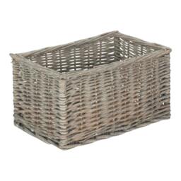 Rackhams Grey Wash Unlined Willow Storage Baskets - Extra Large - wicker - Grey - thumbnail 5