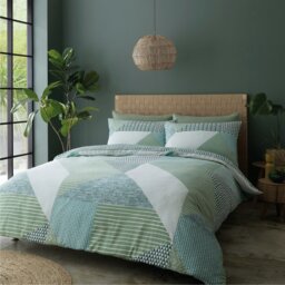 Rackhams Larsson Geo Reversible Duvet Cover Set - Pink - King - thumbnail 6