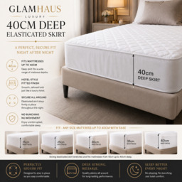 Rackhams Double Size Electric Blanket - Fitted Mattress Bed Cover - White Diamond Quilted - Settings for Feet and Body, Timer - thumbnail 5