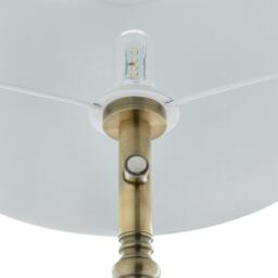 Rackhams Lustre Antique Brass LED Rechargeable Floor Lamp - thumbnail 5