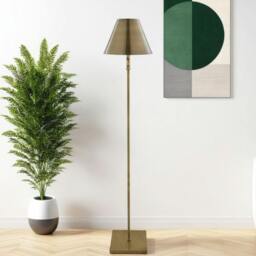 Rackhams Lustre Antique Brass LED Rechargeable Floor Lamp