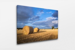 Rackhams Hay Bale Landscape - Framed Print 30 x 20 inch - thumbnail 2