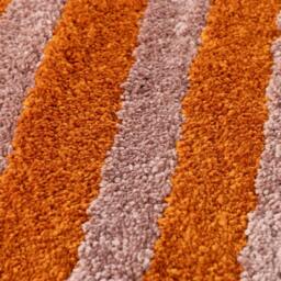 Rackhams Joli Striped Orange & Pink Rug - 80X150 cm - thumbnail 2