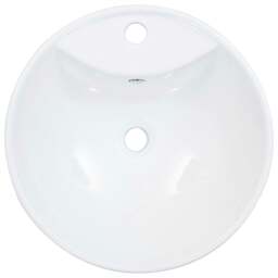 Rackhams Wash Basin with Overflow 46.5x18 cm Ceramic White - thumbnail 4