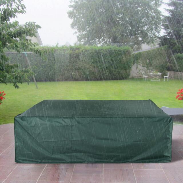 Rackhams Large Garden Set Square Cover Outdoor Furniture Waterproof Resist Fade - Green - image 1