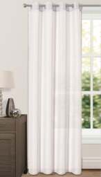 Rackhams Riva Eyelet Voile Panel - 150cm x 137cm - Grey - thumbnail 3