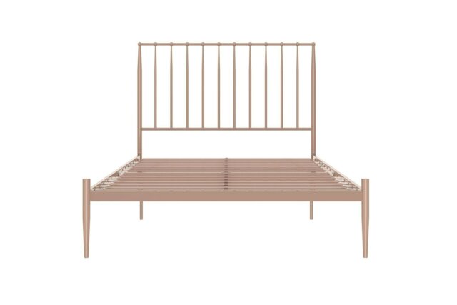 Rackhams Giulia Modern Metal Bed Millennial Pink - Double - image 1
