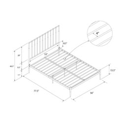 Rackhams Giulia Modern Metal Bed Millennial Pink - Double - thumbnail 5